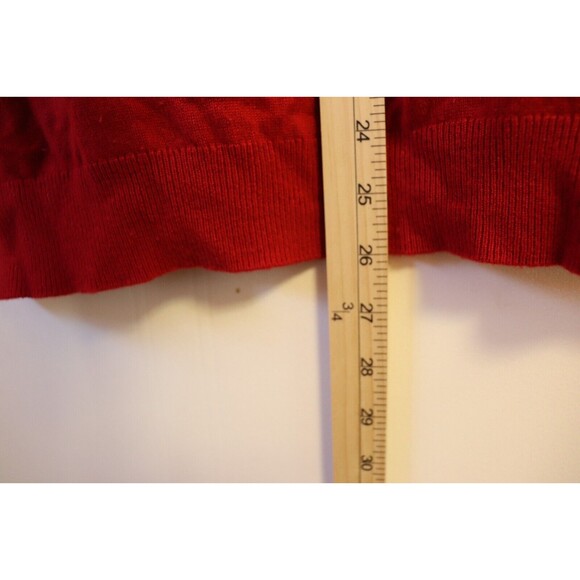 Banana Republic Sweater Mens Medium Red Pullover‎ V Neck 100% Cashmere - Picture 7 of 7
